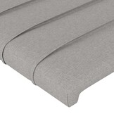VidaXL Hoofdbord Stof Lichtgrijs 100x5x78/88cm - 54% Korting