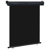 vidaXL Balkonscherm 145x250 cm Zwart - 60% Korting