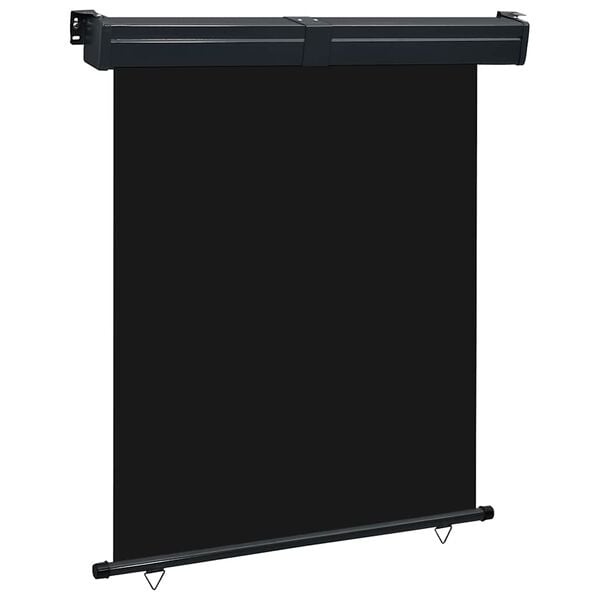 vidaXL Balkonscherm 145x250 cm Zwart - 60% Korting