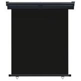 vidaXL Balkonscherm 145x250 cm Zwart - 60% Korting