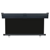vidaXL Balkonscherm 145x250 cm Zwart - 60% Korting