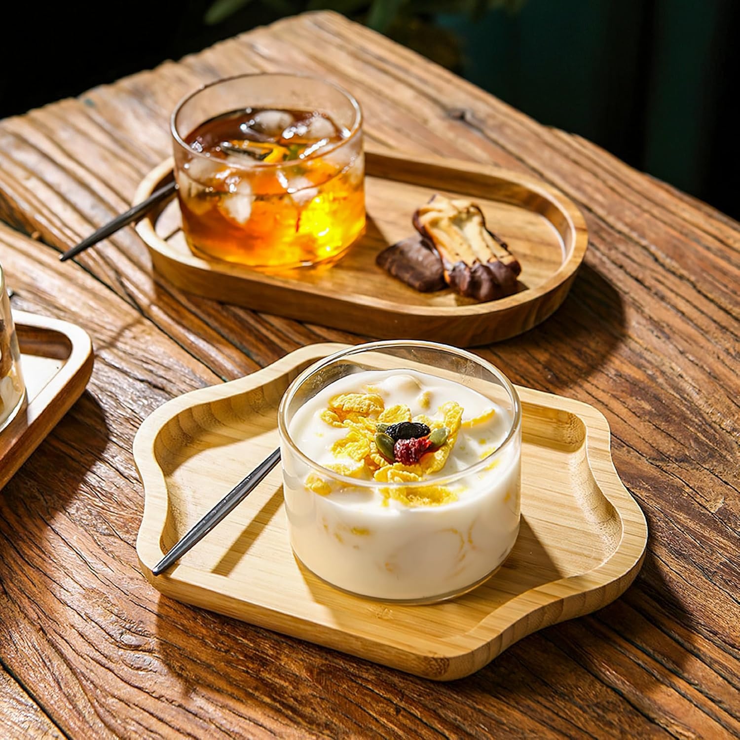 Set van 6 Dessertglazen 190 ml Transparant Borosilicaatglas Rond – Voor desserts, mousse, pudding & snacks