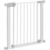Traphekje baby automatisch sluitend, zonder boren, 73-80 cm breed, uitbreidbaar tot 136 cm, wit
