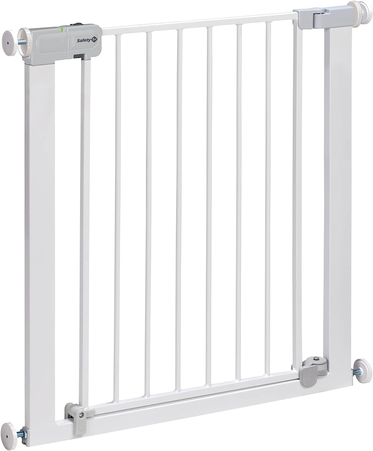 Traphekje baby automatisch sluitend, zonder boren, 73-80 cm breed, uitbreidbaar tot 136 cm, wit