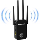 WiFi Versterker 1200 Mbps Dual Band WiFi5 met 4 antennes, LAN-poort en WPS