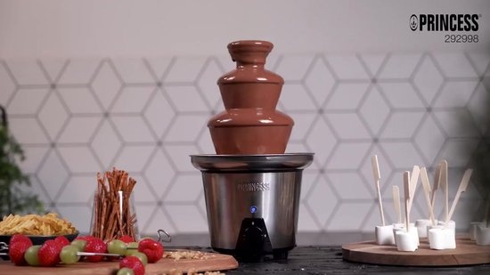 Chocoladefontein XL | Chocolade Fondue met 3 Lagen, Warmhoudfunctie en 0,7L Inhoud