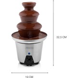 Chocoladefontein XL | Chocolade Fondue met 3 Lagen, Warmhoudfunctie en 0,7L Inhoud