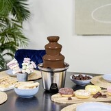 Chocoladefontein XL | Chocolade Fondue met 3 Lagen, Warmhoudfunctie en 0,7L Inhoud