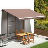 VidaXL Vervangingsdoek Luifel 4.5x3m Bruin - 56% Korting!