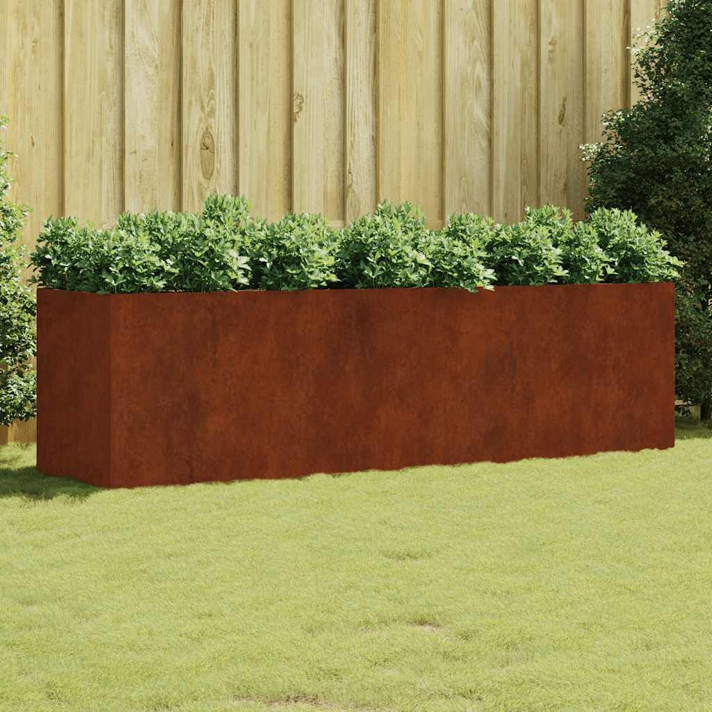 vidaXL Verhoogde Plantenbak (280x80x80cm) - Cortenstaal - 52% Korting
