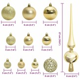 Kerstbal Set Goud met 150 LED - 58% Korting