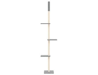 Kattenmeubel Vloer-Plafond 267-297cm Lichtgrijs - 48% Korting!