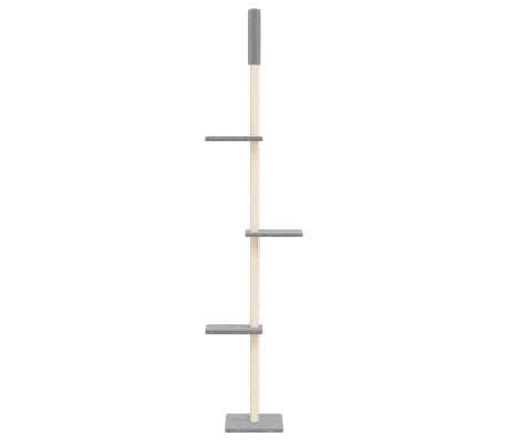 Kattenmeubel Vloer-Plafond 267-297cm Lichtgrijs - 48% Korting!