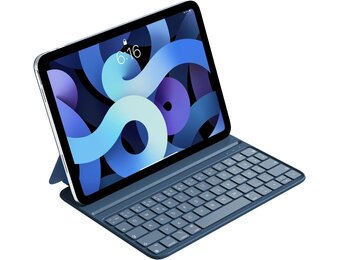 HOU iPad Air 5 & Pro 11" Blauw Toetsenbord Hoes met Magnetische Oplading