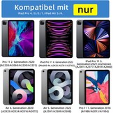HOU iPad Air 5 & Pro 11" Blauw Toetsenbord Hoes met Magnetische Oplading