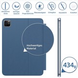 HOU iPad Air 5 & Pro 11" Blauw Toetsenbord Hoes met Magnetische Oplading
