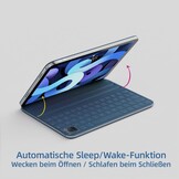 HOU iPad Air 5 & Pro 11" Blauw Toetsenbord Hoes met Magnetische Oplading