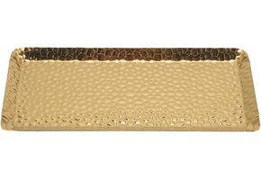 Gehamerd RVS Serveerblad Goudkleurig - 40% Korting!