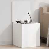 VidaXL Opbergbox Wit Bewerkt Hout 40x42x46 cm - 73% Korting!