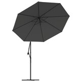 vidaXL Vervangingsdoek voor zweefparasol 350 cm antracietkleurig