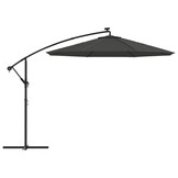 vidaXL Vervangingsdoek voor zweefparasol 350 cm antracietkleurig