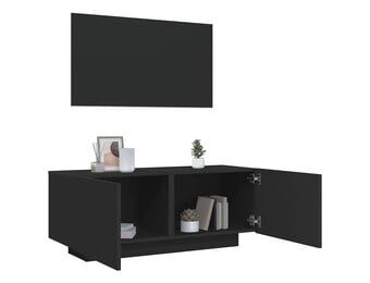 vidaXL Tv-meubel 100x35x40 cm bewerkt hout zwart