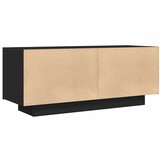 vidaXL Tv-meubel 100x35x40 cm bewerkt hout zwart