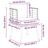 VidaXL Tuinstoel Poly Rattan Naturel - 35% Korting!