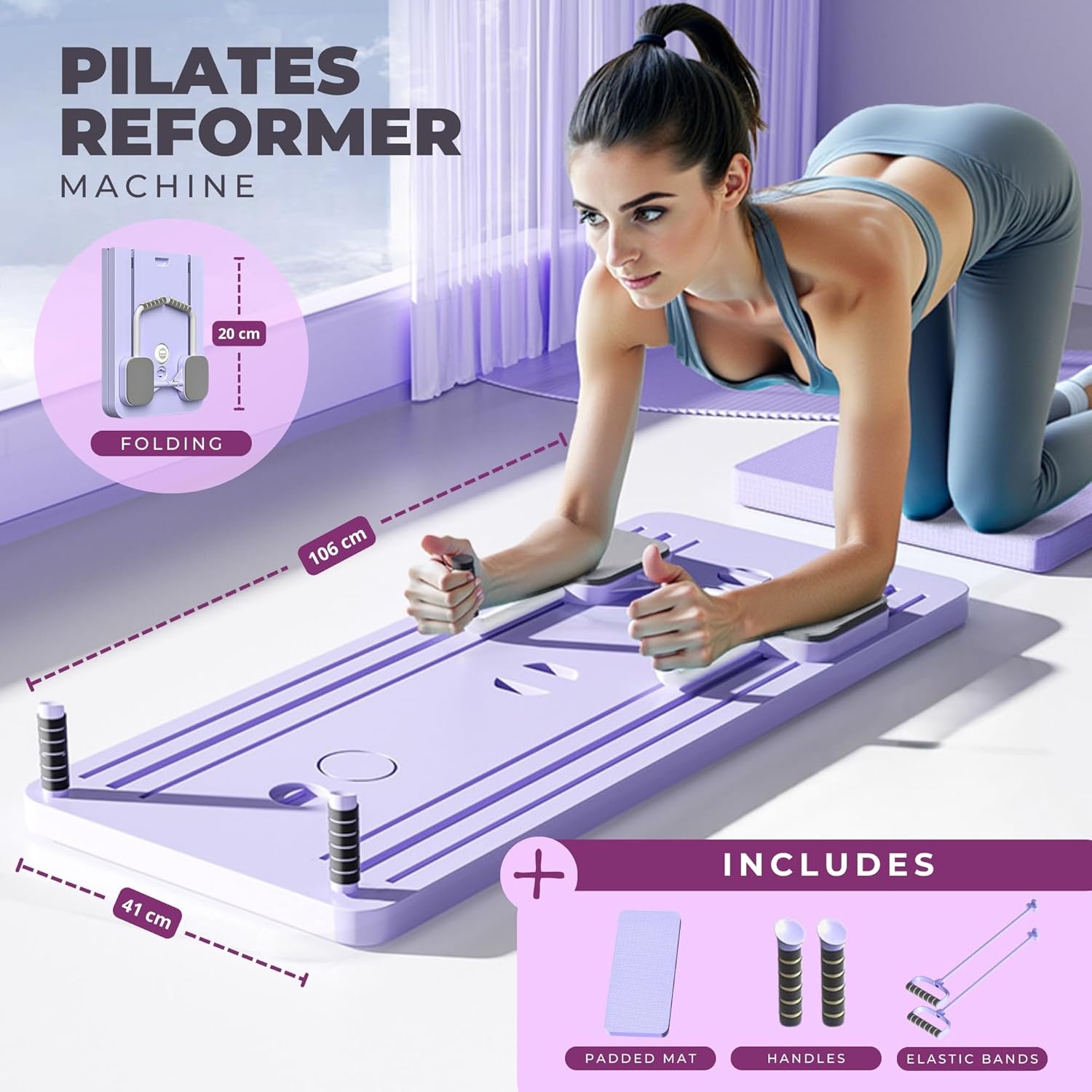 Opvouwbare Pilates Reformer Set - 53% Korting