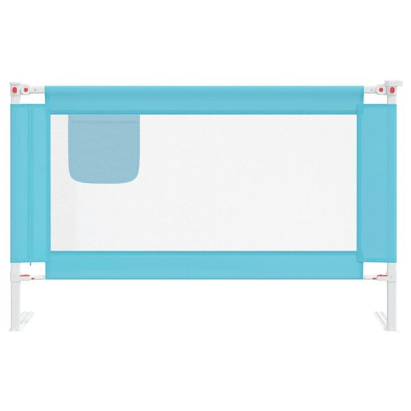 vidaXL Bedhekje peuter 120x25 cm stof blauw