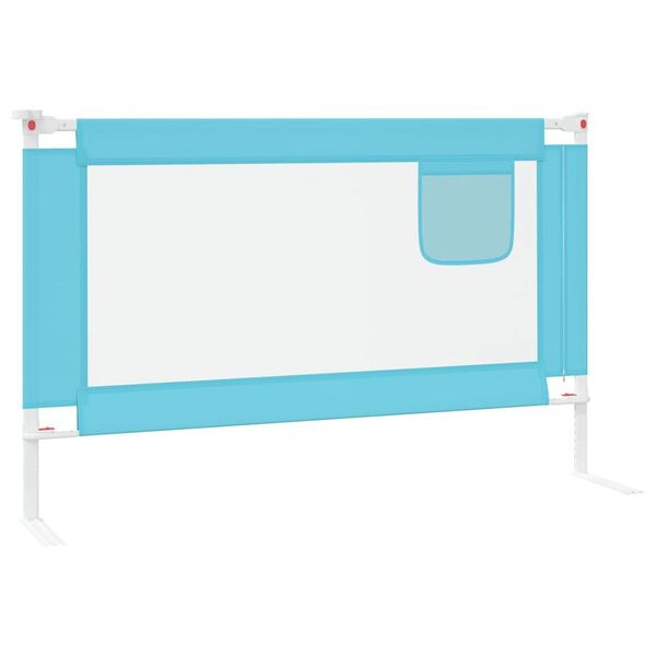 vidaXL Bedhekje peuter 120x25 cm stof blauw