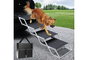 Opvouwbare Hondentrap 4 Treden | Aluminium | Max. 113kg | 42% Korting