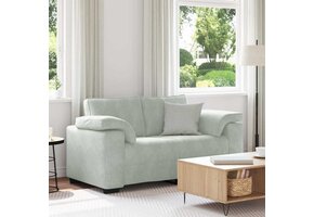 VidaXL Loveseat Bank 120cm Fluweel Lichtgrijs | 41% Korting