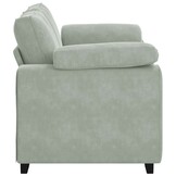 vidaXL Loveseat bank 120 cm fluweel lichtgrijs