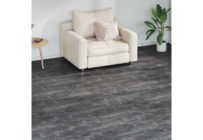 Retourtje: PVC Vloerplanken Grijs Glanzend - 46% Korting