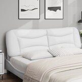 vidaXL Hoofdbordkussen "Hvar" 193 cm Kunstleer Wit - 60% Korting