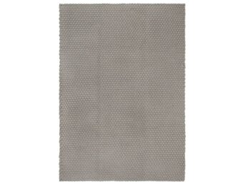 vidaXL Vloerkleed rechthoekig 200x300 cm katoen grijs