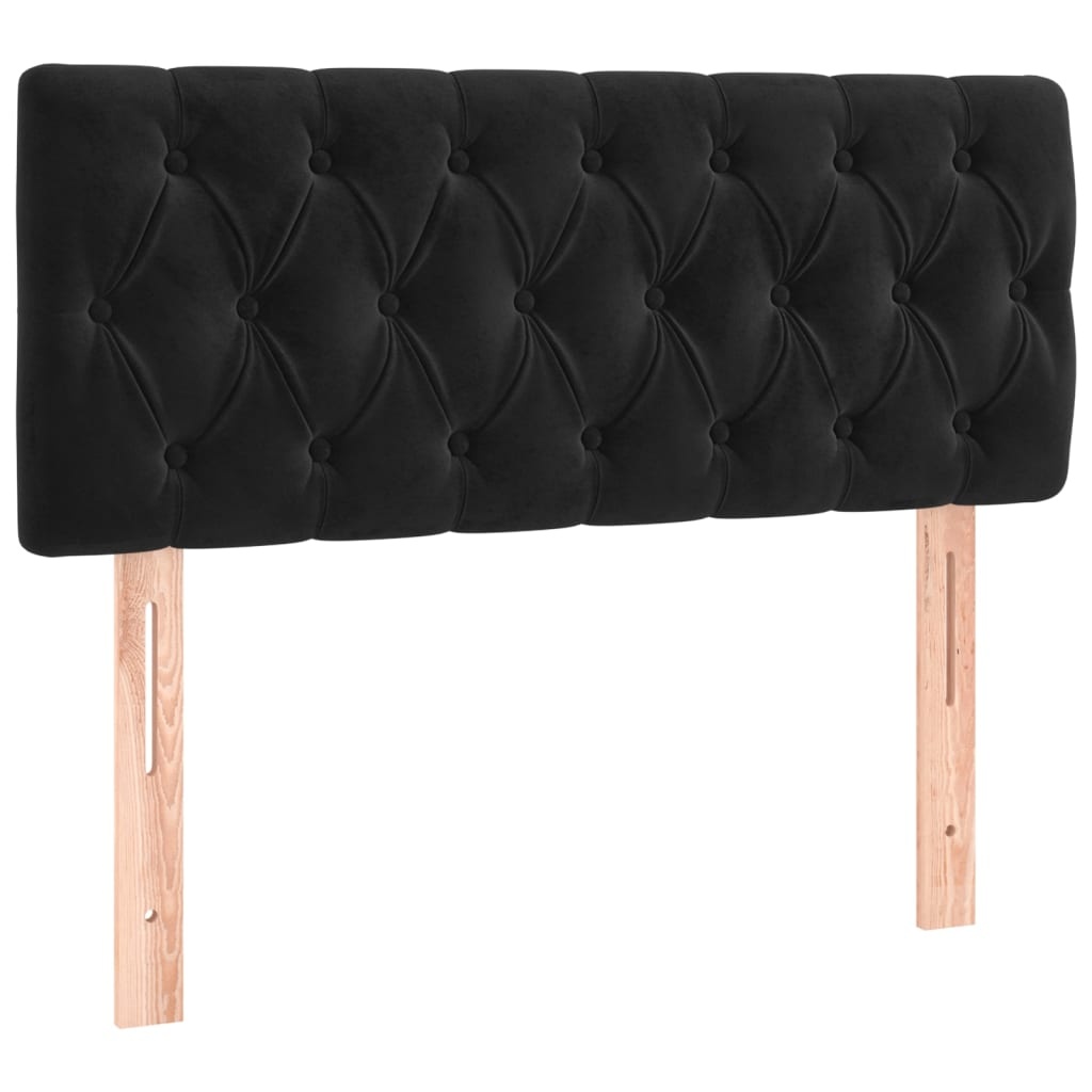 vidaXL Hoofdbord Fluweel Zwart 90x7x78/88 cm - 76% Korting!