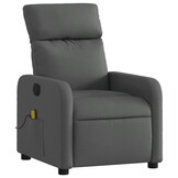 vidaXL Verstelbare Massagestoel Stof Donkergrijs | 62% Korting