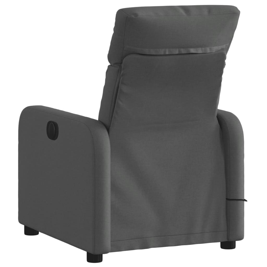 vidaXL Verstelbare Massagestoel Stof Donkergrijs | 62% Korting