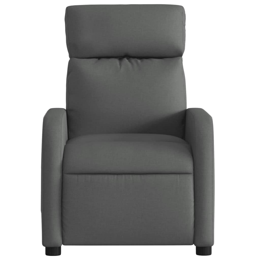 vidaXL Verstelbare Massagestoel Stof Donkergrijs | 62% Korting