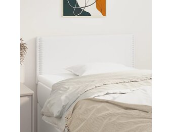 vidaXL Hoofdbord Kunstleer Wit - 70% Korting!
