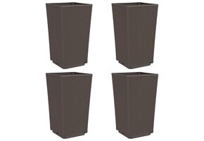 4x VidaXL Plantenbakken Bruin - 63% Korting