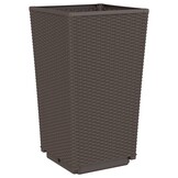 vidaXL Plantenbakken 4 stuks 32,5x32,5x57cm Bruin - 73% Korting