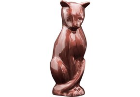 Aluminium Katten Urn - Bruin, 21 cm - 53% Korting