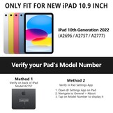 Toetsenbordhoes Robuuste Bescherming Touch-toetsenbord voor iPad 10.9 inch 10e generatie 2022