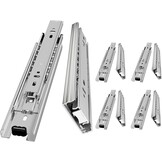 Ladegeleiders kogellager 250 mm, volledige verlenging, zijmontage, staal, 45 kg draagvermogen per paar