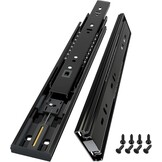 Ladegeleiders kogellager 250 mm, volledige verlenging, zijmontage, staal, 45 kg draagvermogen per paar
