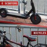 Kettingslot Diefstalbeveiliging 8mm staal voor e-scooter, fiets en motor met opbergtas