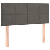 vidaXL Hoofdbord 90x5x78/88 cm fluweel donkergrijs
